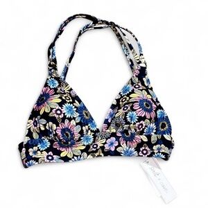Salt + Cove NWT Women’s Floral Bikini Top Adjustable D/DD